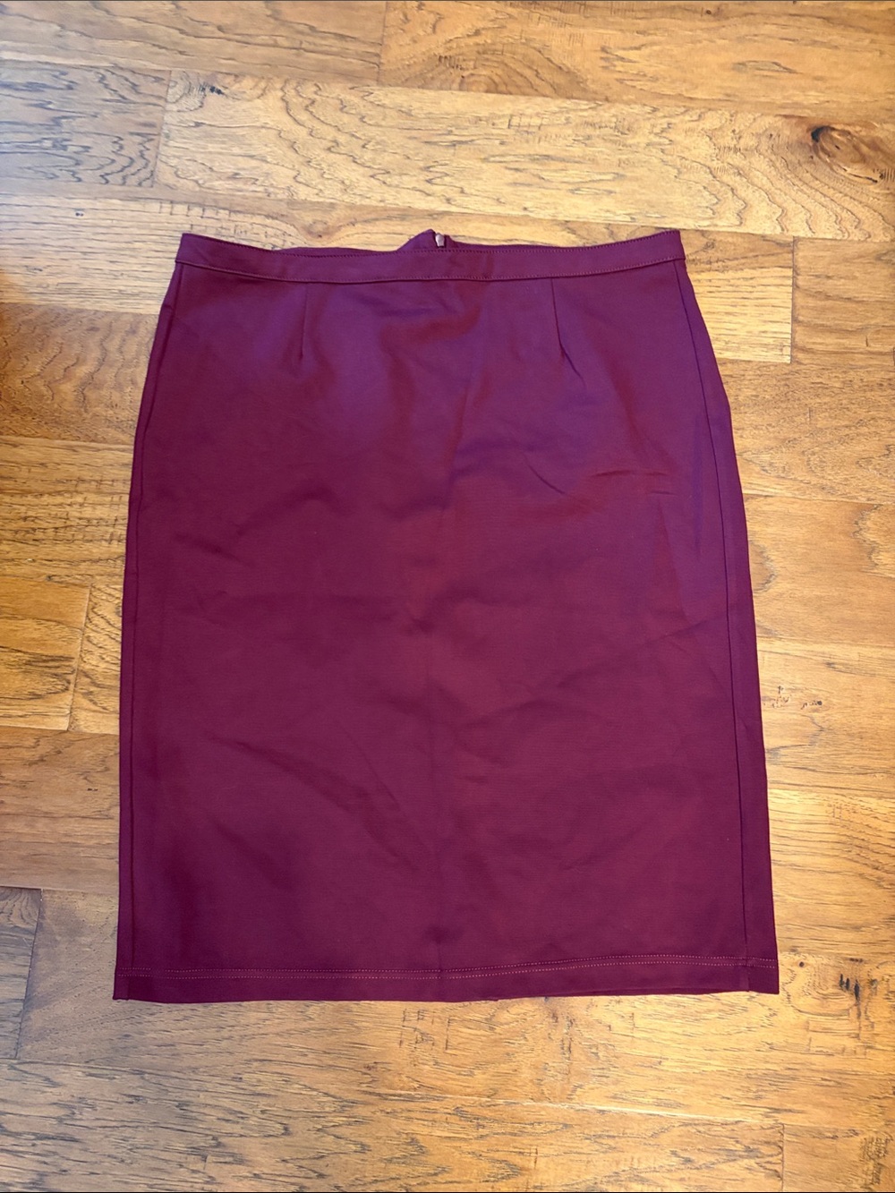 Be-Girl Women's Burgundy stretch Pencil Skirt